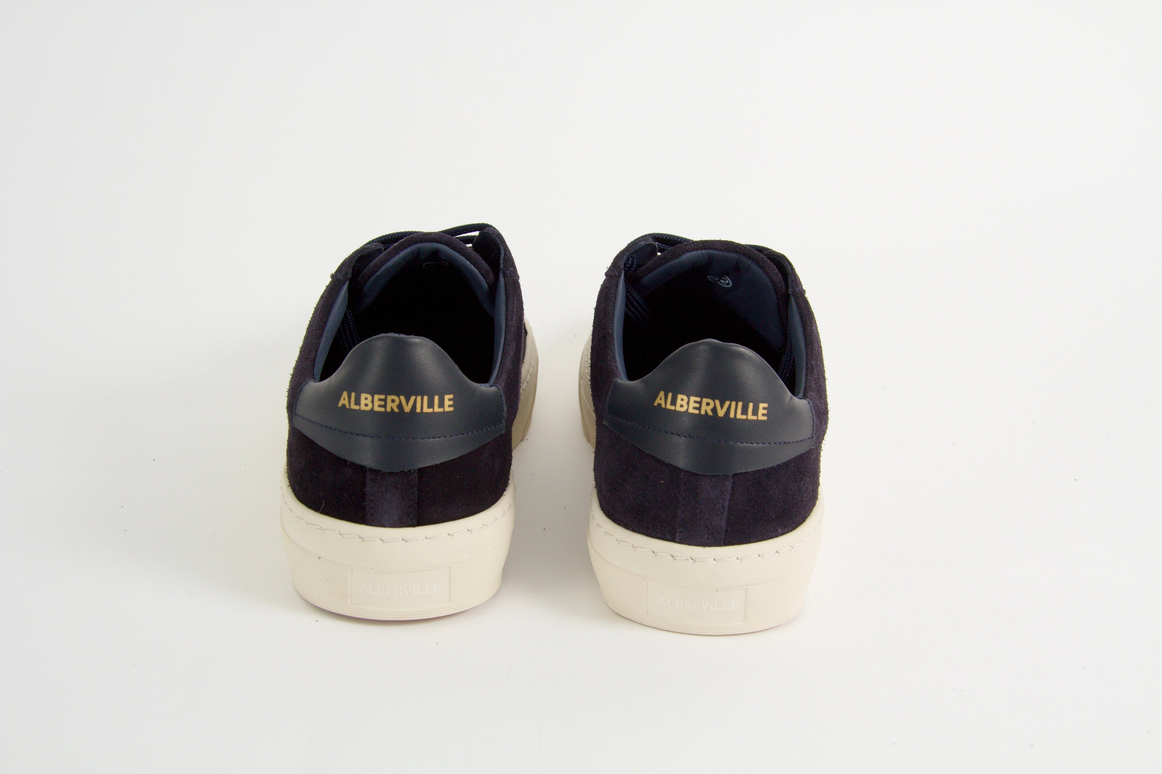 Sneakers för herr i marinblått mocka