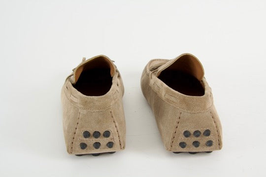 Mockasiner för herr i taupe