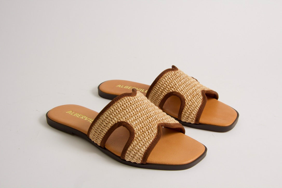 Marilyn Natural Rafia sandaler