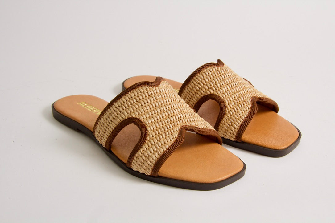 Marilyn Natural Rafia sandaler