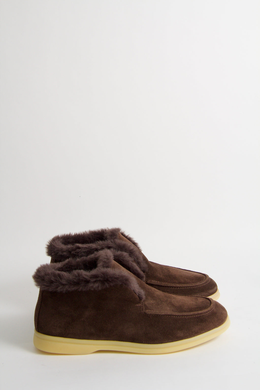 Wiveca mörkbruna pälsstövlar