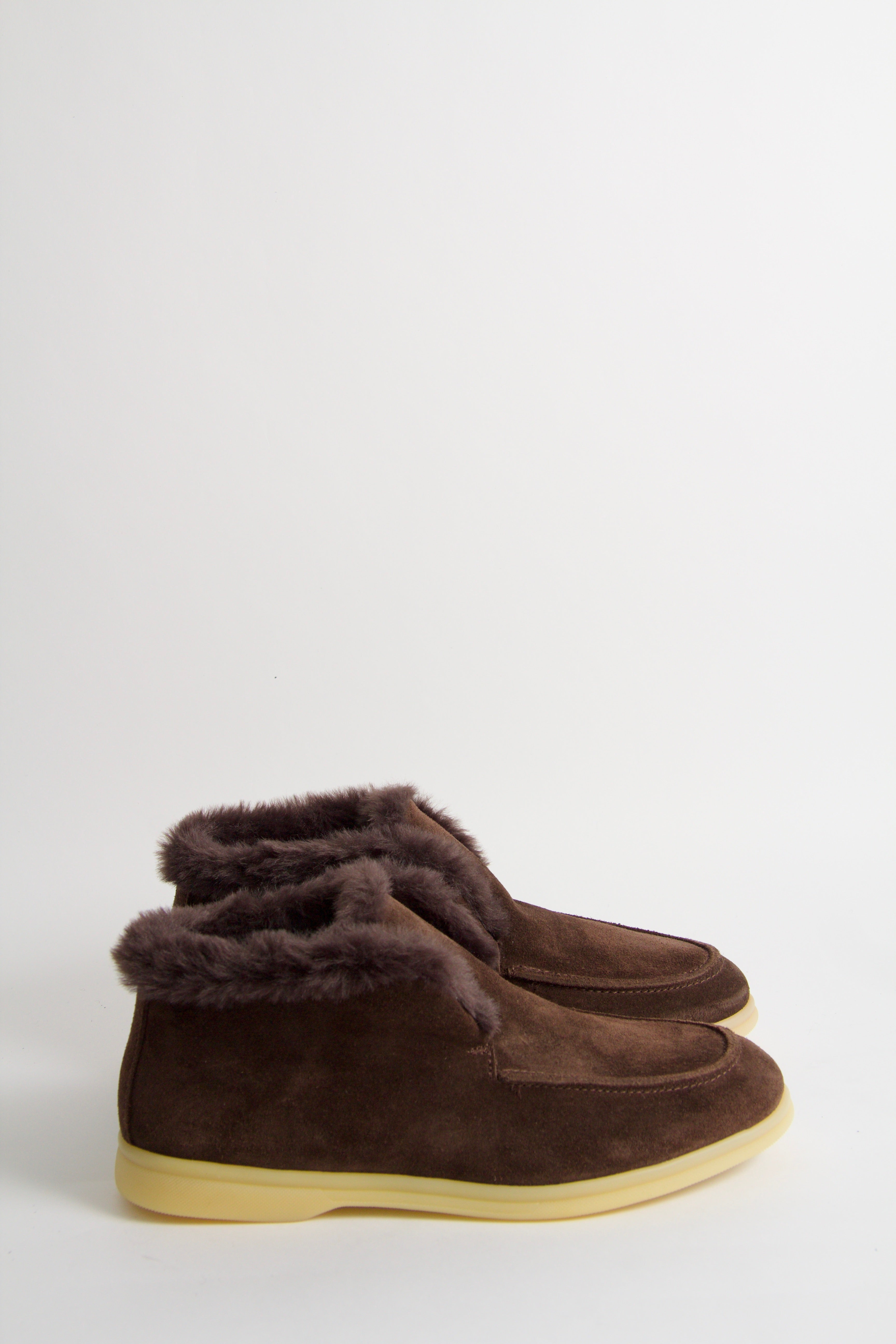 Wiveca mörkbruna pälsstövlar