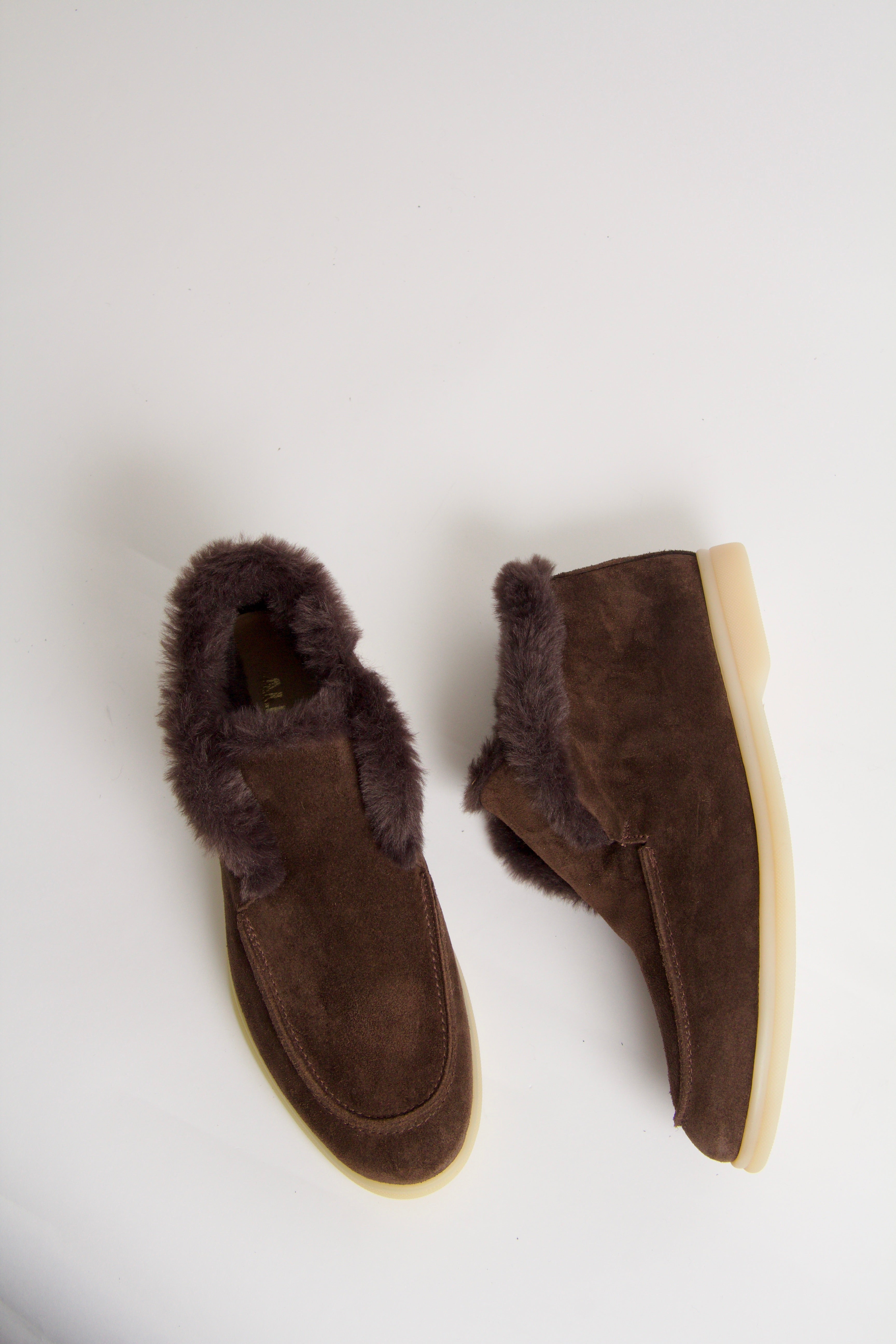 Wiveca mörkbruna pälsstövlar