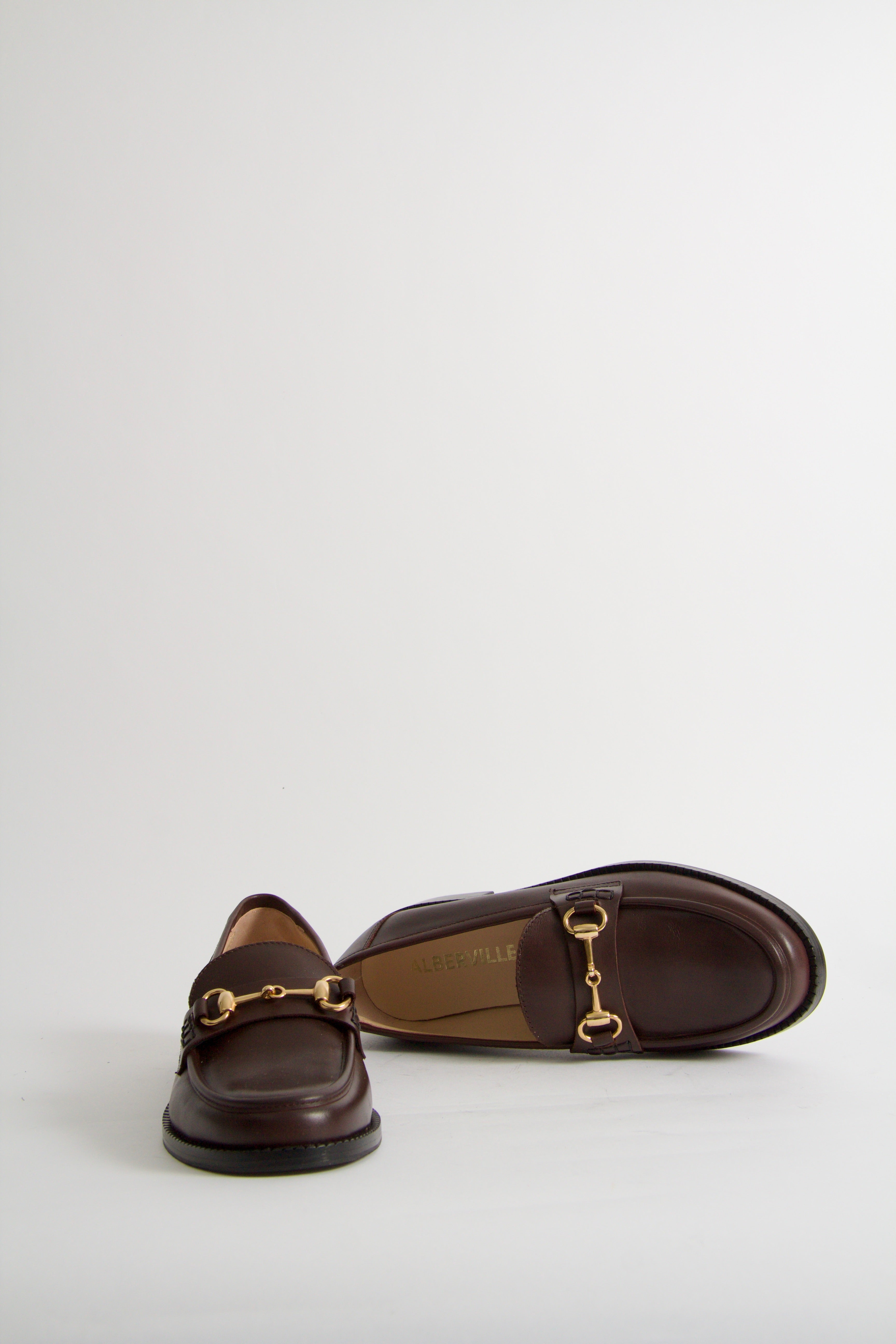 Wally mörkbruna loafers
