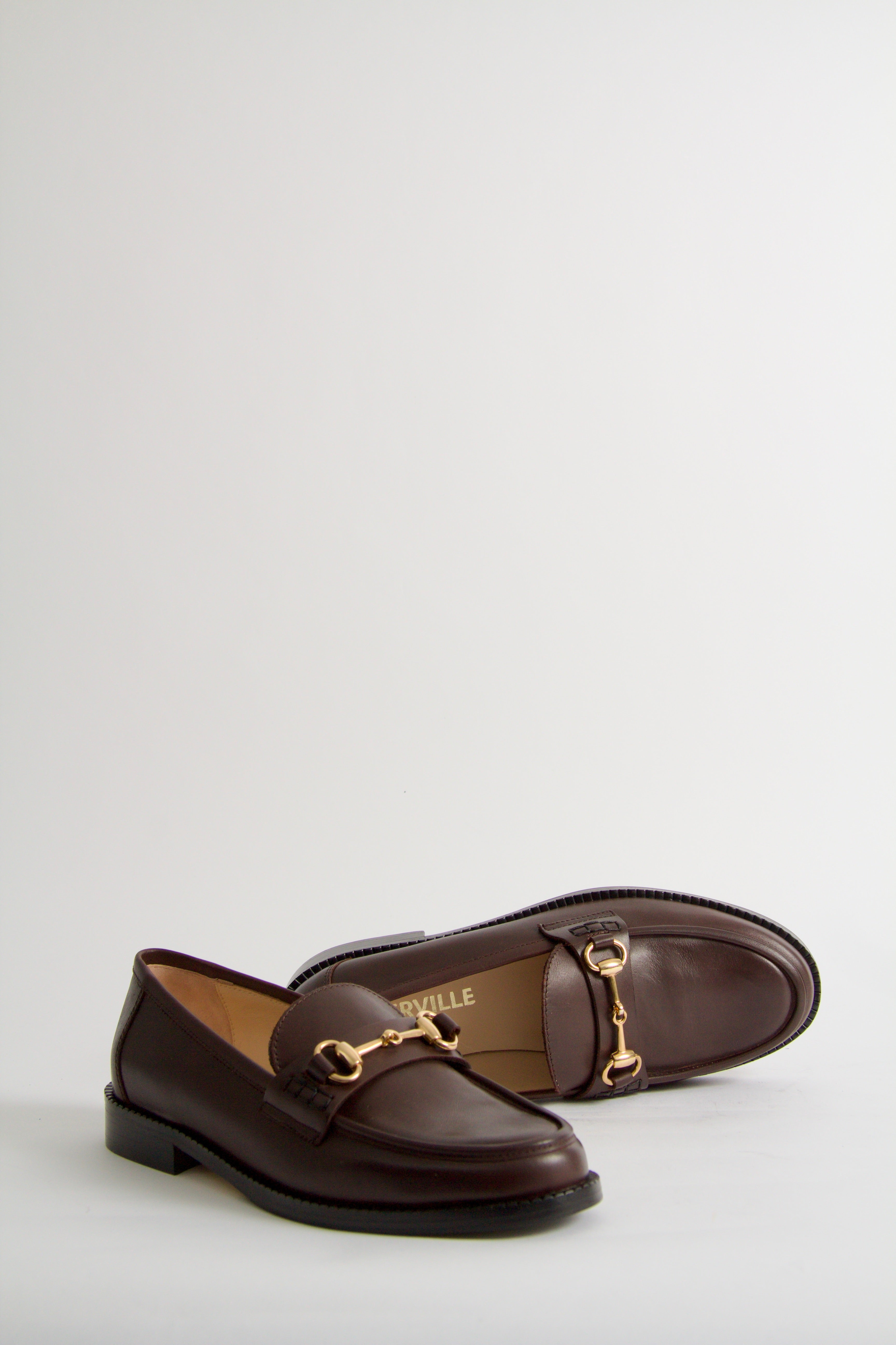 Wally mörkbruna loafers