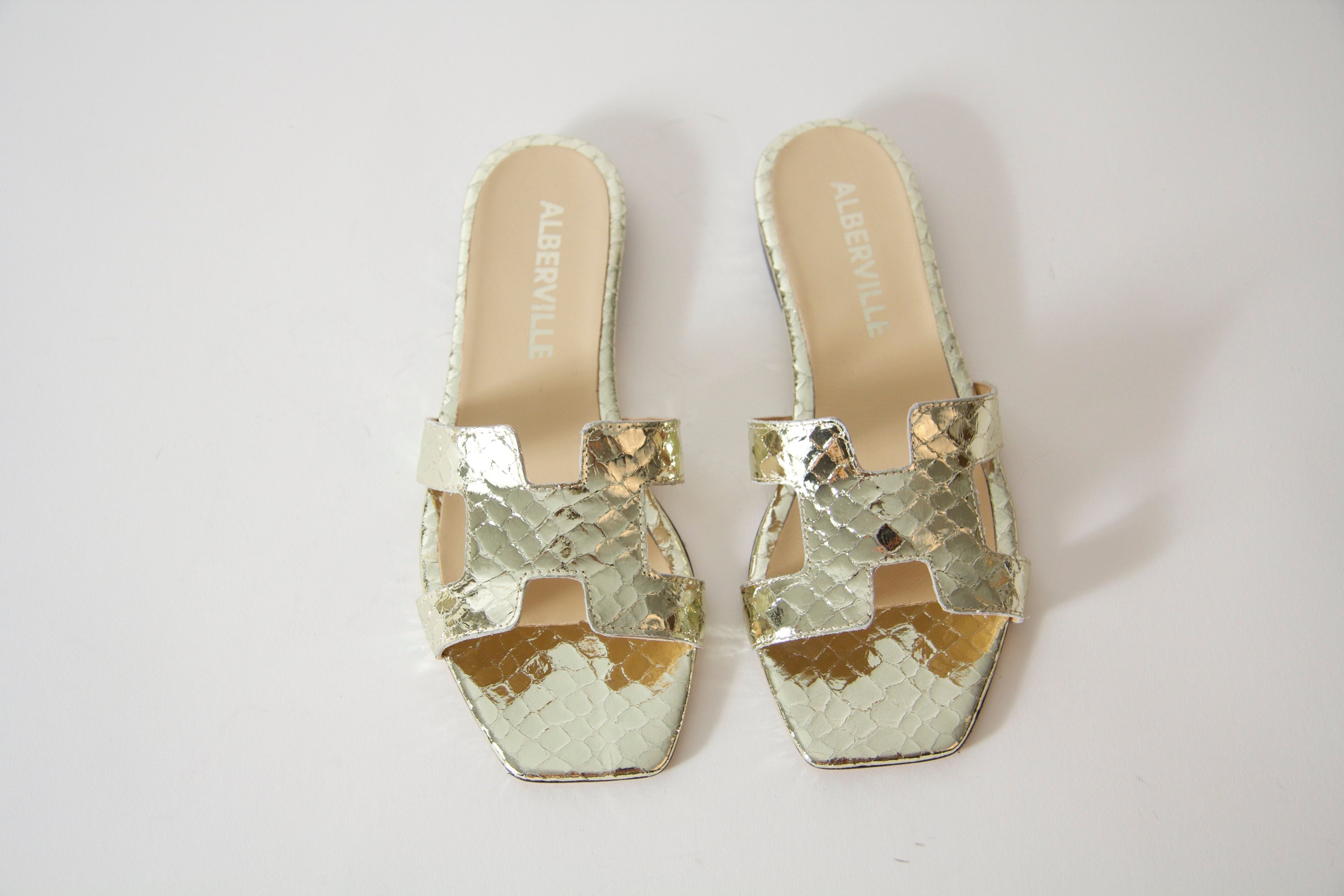 Kay Gold Snake sandaler