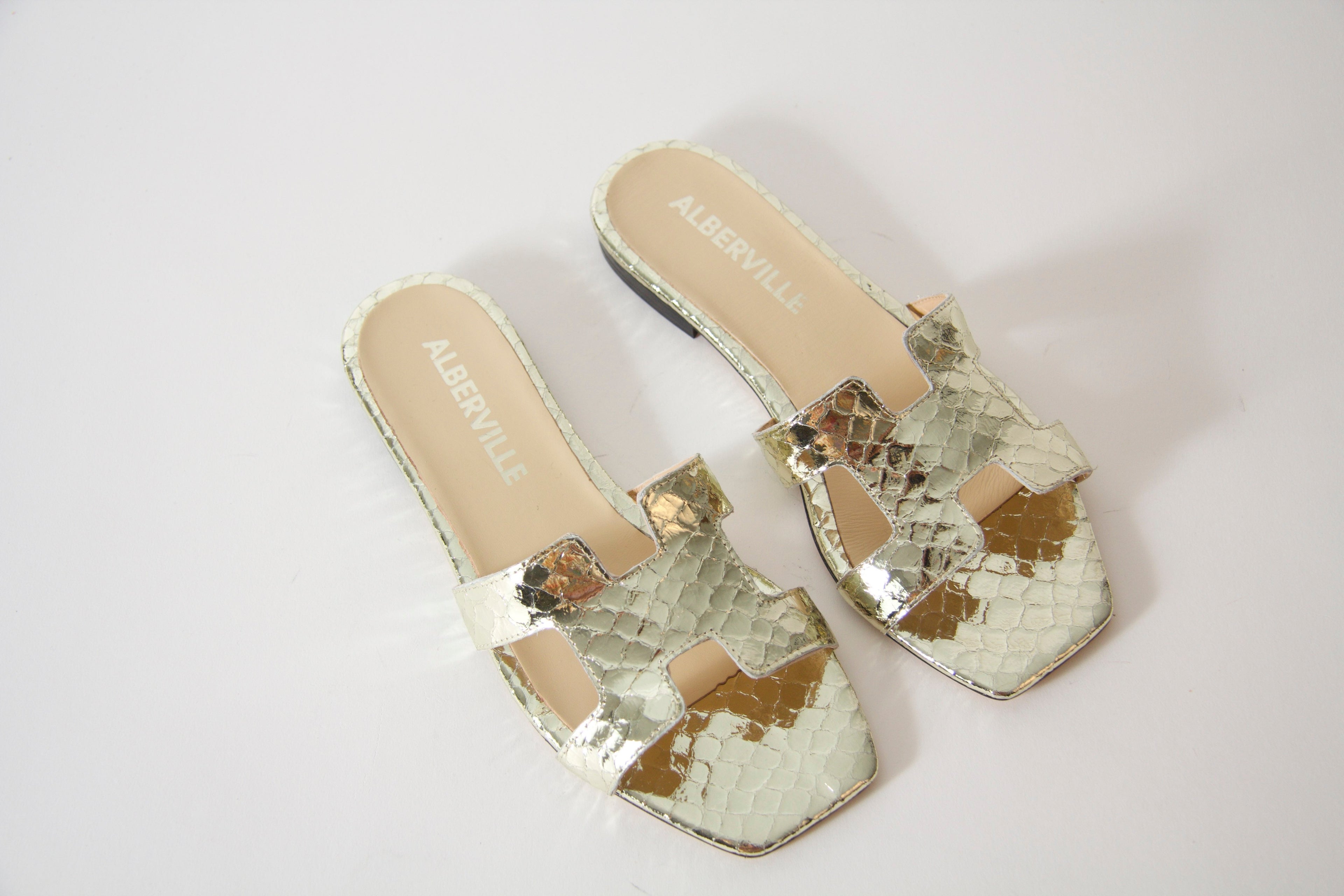 Kay Gold Snake sandaler